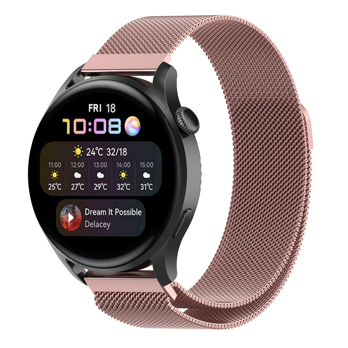 Replacement Milanese Stainless Steel Mesh Strap Smart Watch Band 22mm for Huawei Watch 3 Watch 3 Pro Replacement Milanese Stainless Steel Mesh Strap Smart Watch Band 22mm for Huawei Watch 3 Watch 3 Pro